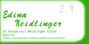 edina neidlinger business card